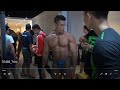Indonesia bodybuilder binaraga backstage prepare tanning