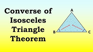 Converse of Isosceles triangle theorem I Triangles  class 9 I Triangles std 9 I Isosceles triangle