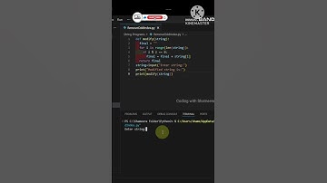Python Program to Remove Odd Indexed Characters in a string |@CodingwithShameera1