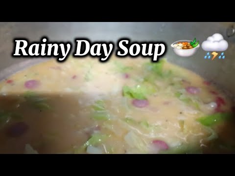 A Rainy Morning on the Farm | Cozy Chicken & Warm Soup 🍲⛈️
