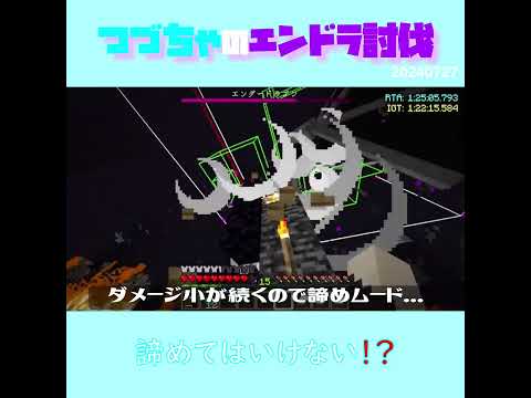【マイクラ】諦めてはいけない！？　 fromつづちゃのエンドラ討伐！2024/07/27　#Minecraft　#Shorts