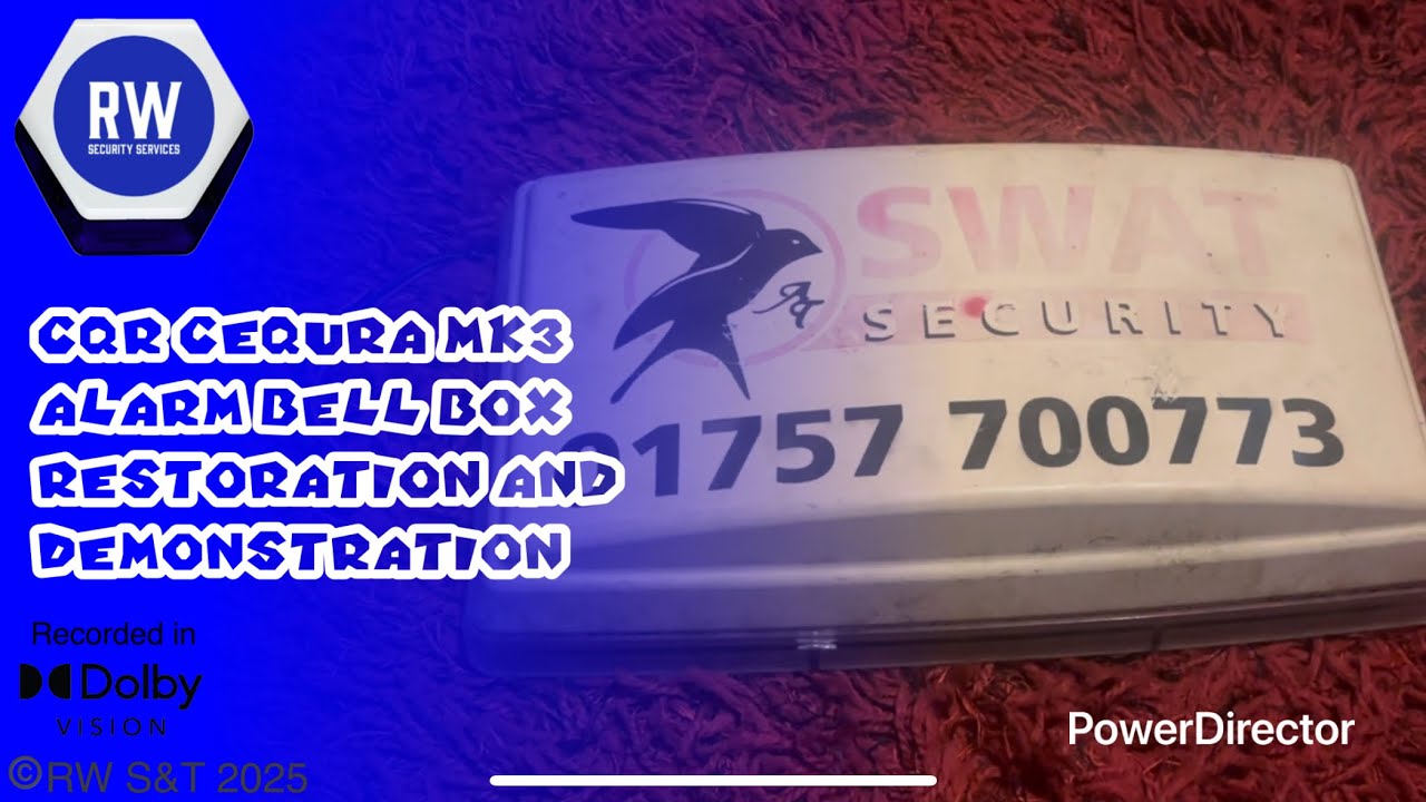 CQR Cequra MK3 Alarm Bell Box Restoration and Demonstration