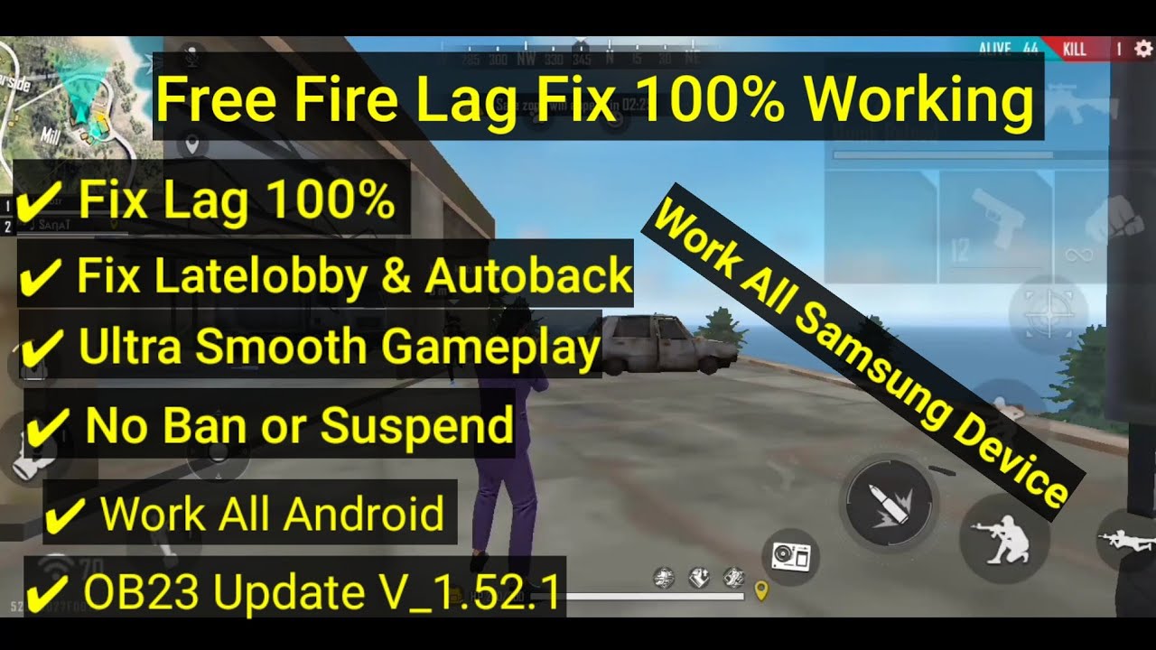 Free Fire Permanent Lag Fix Config 100 Lag Fix In 512mb