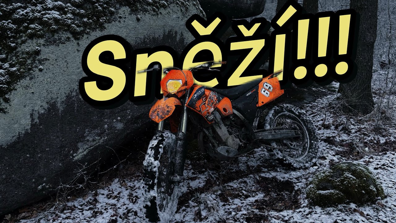 Enduro, začalo sněžit!!