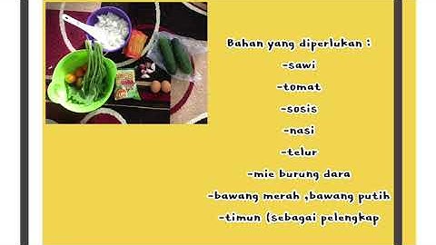 Membuat Nasi Goreng Mawut|Tugas Kelompok Algoritma|SMAN 2 SAMPIT