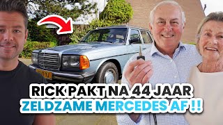 Rick pakt na 44 jaar zeldzame Mercedes af !!