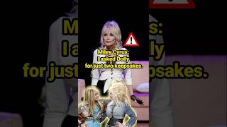 Miley Cyrus: I asked Dolly for just two keepsakes.#celebrity #mileycyrus #auntdolly #usa