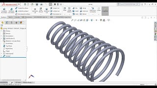 Solidworks tutorial for beginners | Exercise 2 | Helical spring modeling