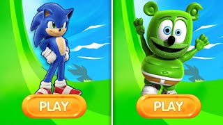 Sonic Dash Vs Gummy Bears Runner - Gameplay Movie Sonic Vs All Running Games 🎮🎯 screenshot 2