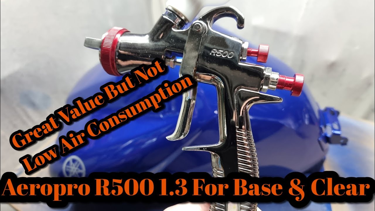 R500 Aeropro LVLP 1.3 Basecoat & Clearcoat, Best Cheap Spray Gun