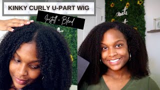 The MOST Natural Curly U-Part Wig! // Installing + Blending // ft. Curls Curls