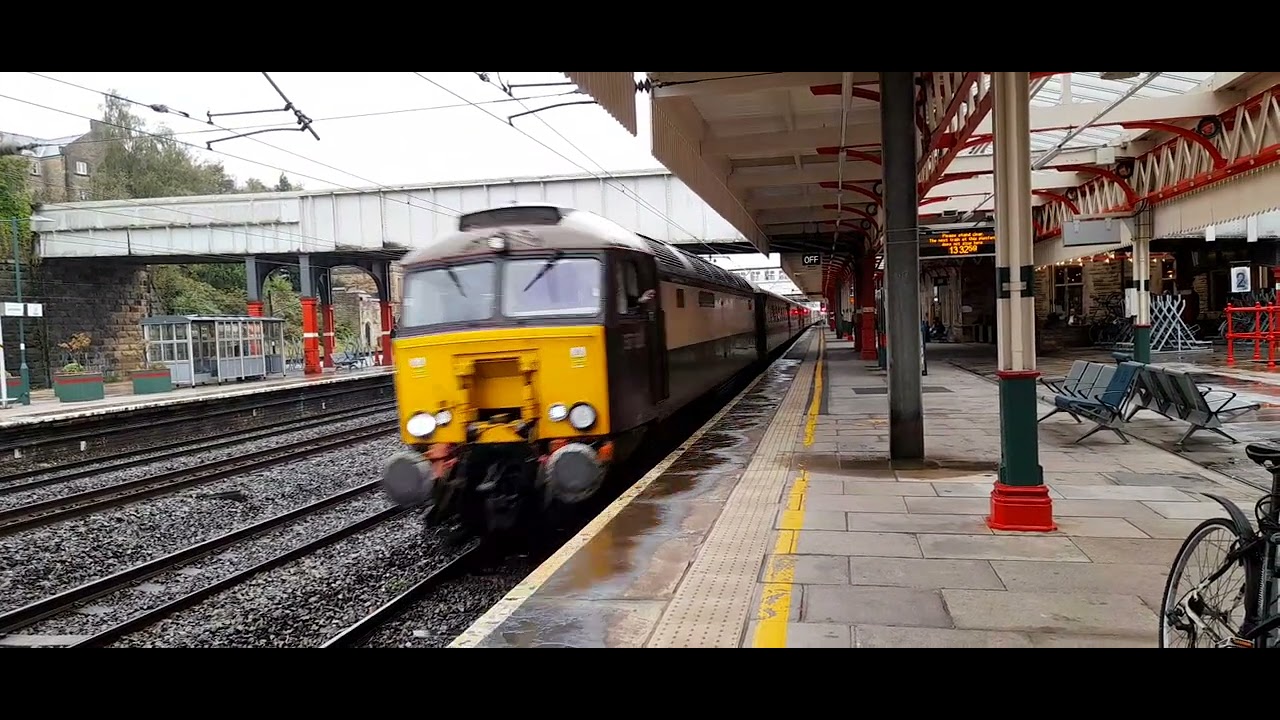 57313 top and tailed with 57315 1z70 Telford to Carlisle, Lancaster Castle Station 20/9/25