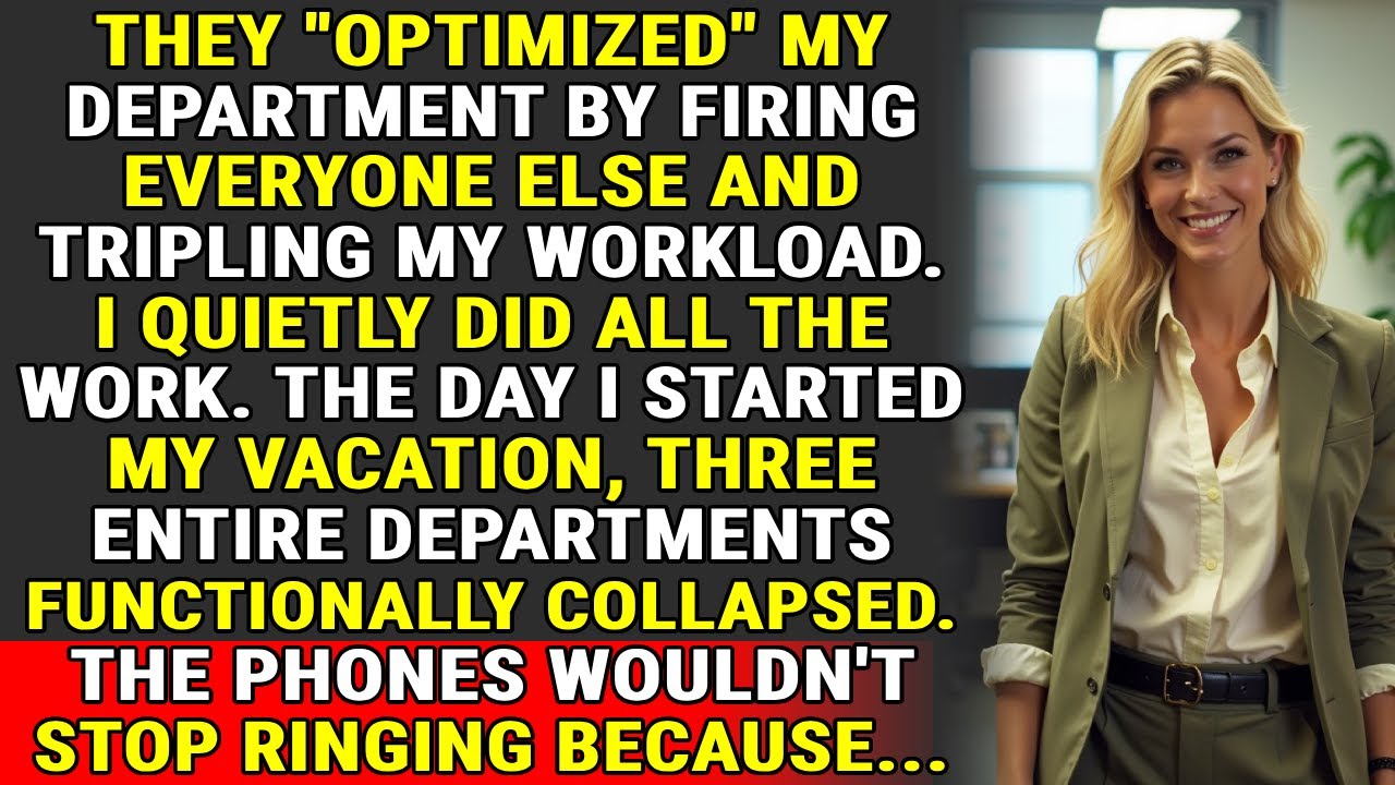 They ‘Streamlined’ My Job - So I Let the System Collapse Without Me ⚖️📁♟️
