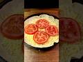 Tortilla Tomato Pizza! Easy Breakfast #shorts