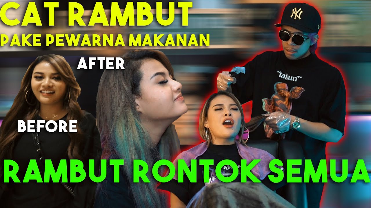 PRANK TERPARAH ATTA CAT RAMBUT pake Pewarna Makanan! AUREL MARAH BESAR!