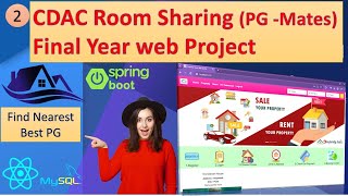 C-DAC PG-Mates Sharing Room Management System React | Spring Boot | MySql | Project Code:- 102