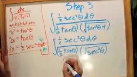 Trig Substitution Tutorial Part 3 of 3