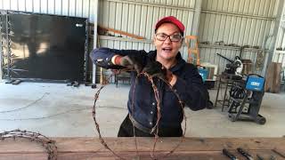 Easy DIY Barbed wire Ball Project