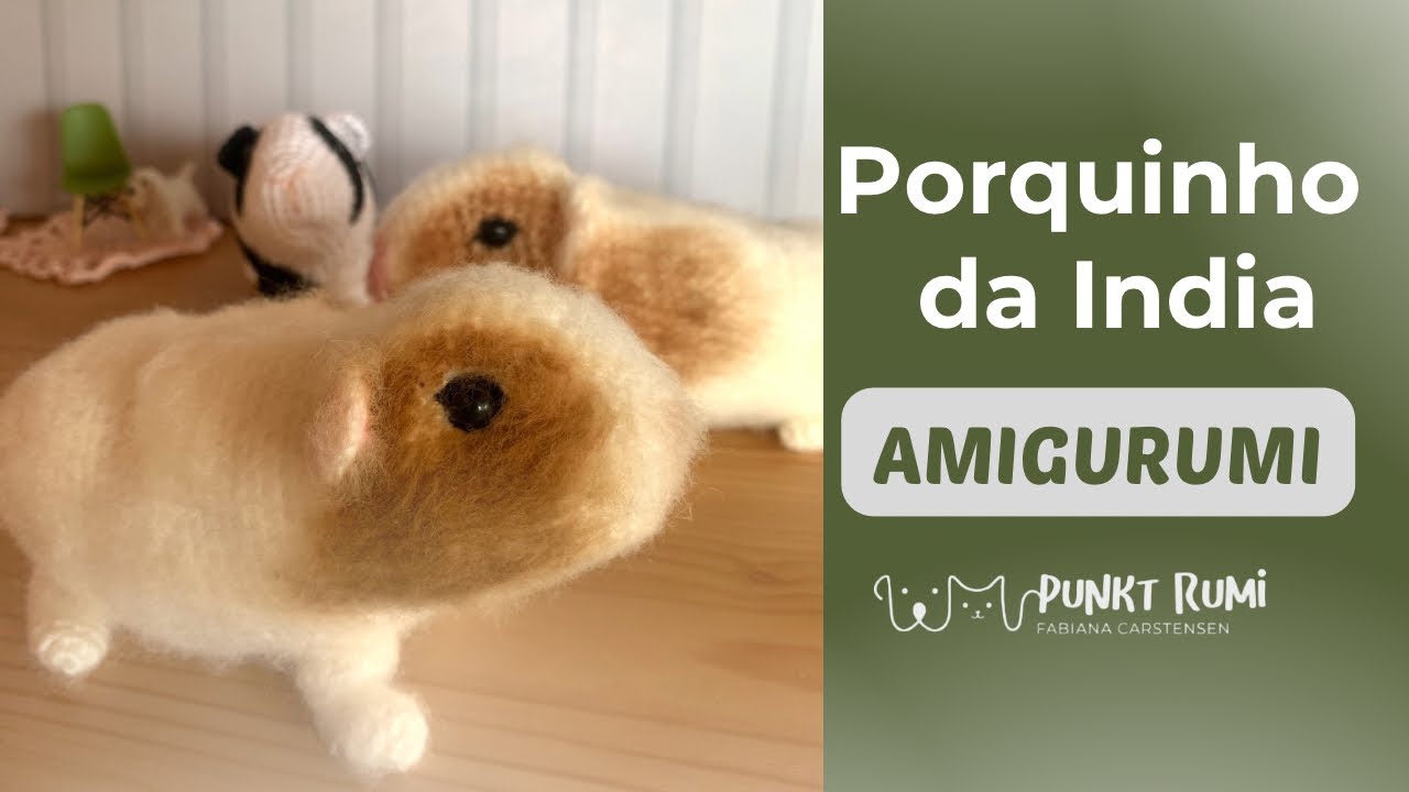 Porquinho da Índia Parte 1 Amigurumi Guinea Pig