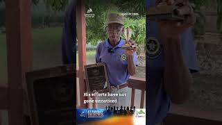 Clarence Chandler is a familiar and steady presence at Luther Thorne Memorial Primary School