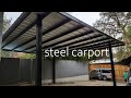 Steel carport build