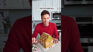 Your kids making gingerbread houses