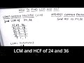 How to find the lcm and hcf  lcm and hcf how to find lcm and gcf in a single