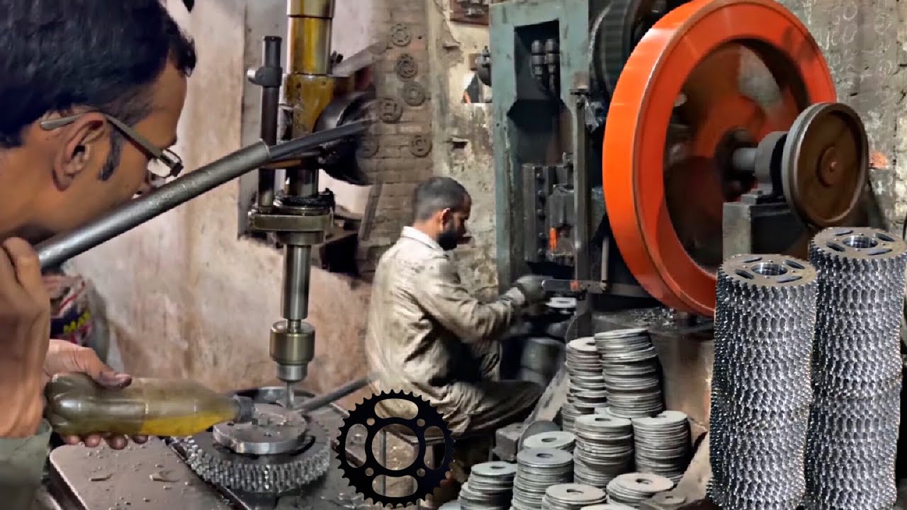 Amazing Manufacturing Process of Motorcycle Rear Wheel Sprocket