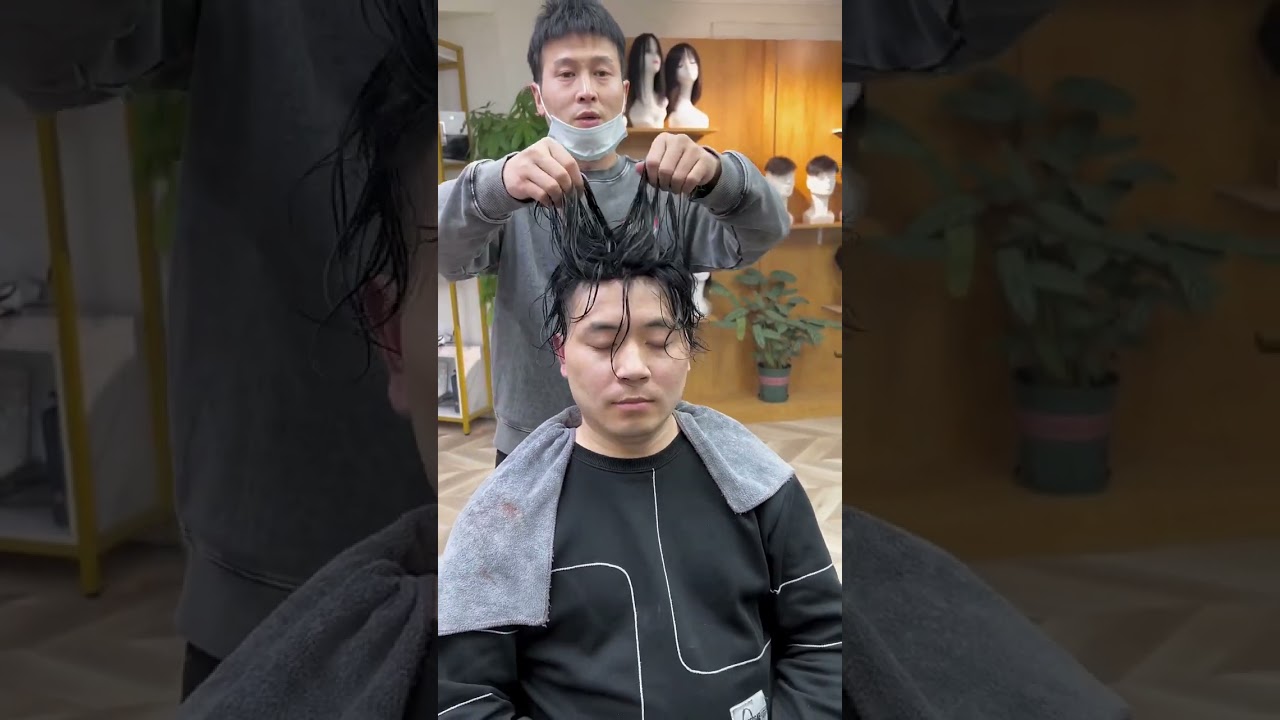 Handsome man with artificial hair​  part 526