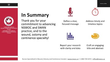 Tips for Submitting an Abstract & Creating a Poster for the NSWOCC 44th National Conference