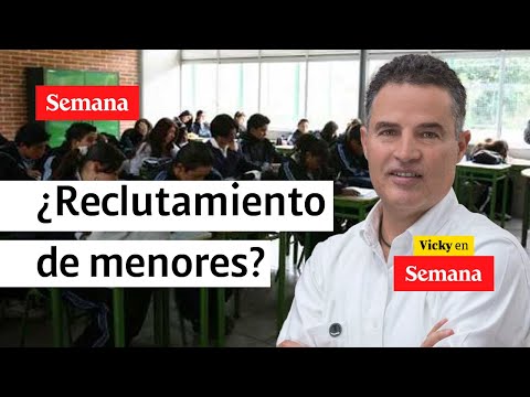 Así actuarían grupos ilegales dentro de los colegios de Antioquia | Vicky en semana