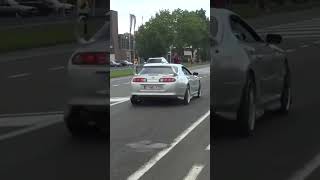 Toyota Supra Turbo goes sideways