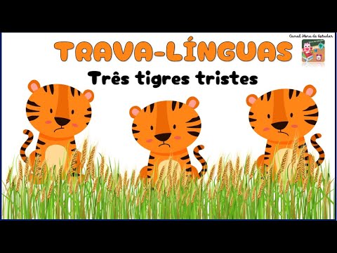 Três Tigres Tristes | Trava-línguas | Sílabas Complexas TR | Hora de Estudar