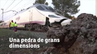 Descarrilament d'un tren Euromed a Mont roig del Camp