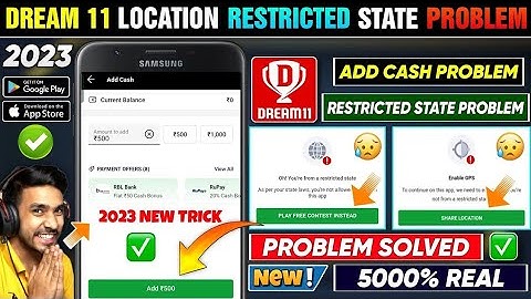 Dream11 Location Problem 2023 | Dream11 Location Problem Solve Kaise Kare 2023 | Dream11 Restricted