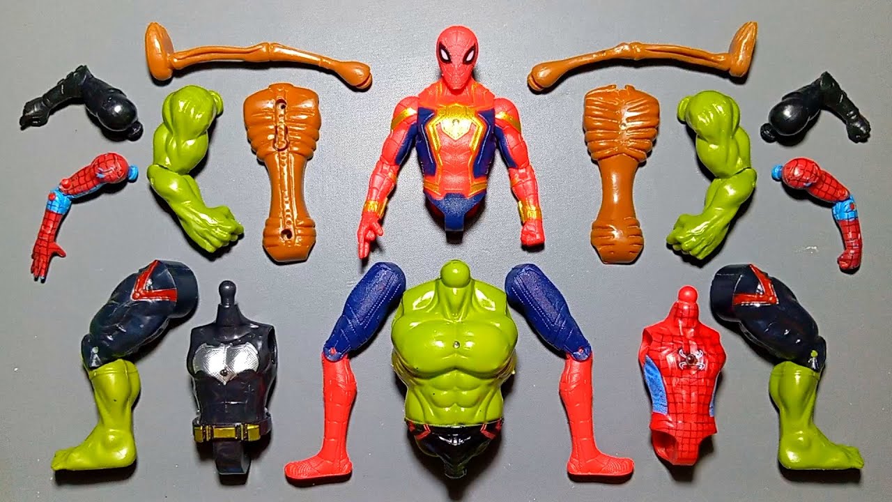 Мстители Marvel: Человек-паук, Халк, Сиреноголовый, Бэтмен, Железный Человек-паук — супергерой.