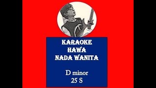 Karaoke Hawa 25 s Nada Wanita D minor