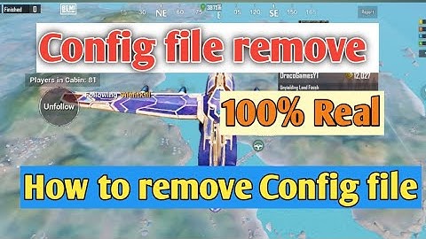 Bgmi me Config file ko remove kaise kare || how to remove Config file 100% Real trick