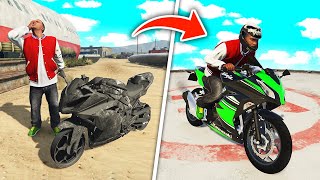 Repairing Broken KAWASAKI NINJA in GTA 5!