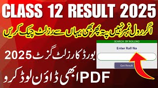 2nd Year Result Gazette 2025, 12th Class Result 2025, 12th class top position holders 2025, Result