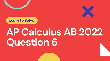 AP Calculus AB 2022 FRQ #1