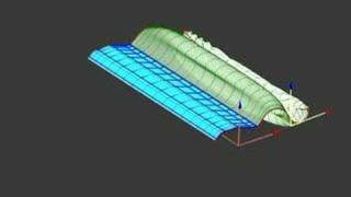 Unsteady wake behind a wing in pitching oscillation