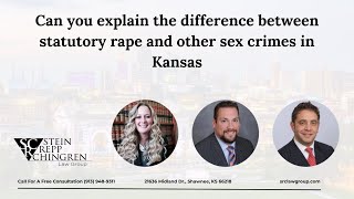 Can you explain the difference between statutory rape and other sex crimes in Kansas