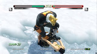 Tekken 6 King vs Alisa, Zafina, Anna, Nina (with Nixie)