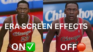 Changing The Era Screen Effects In NBA2K23 My Eras
