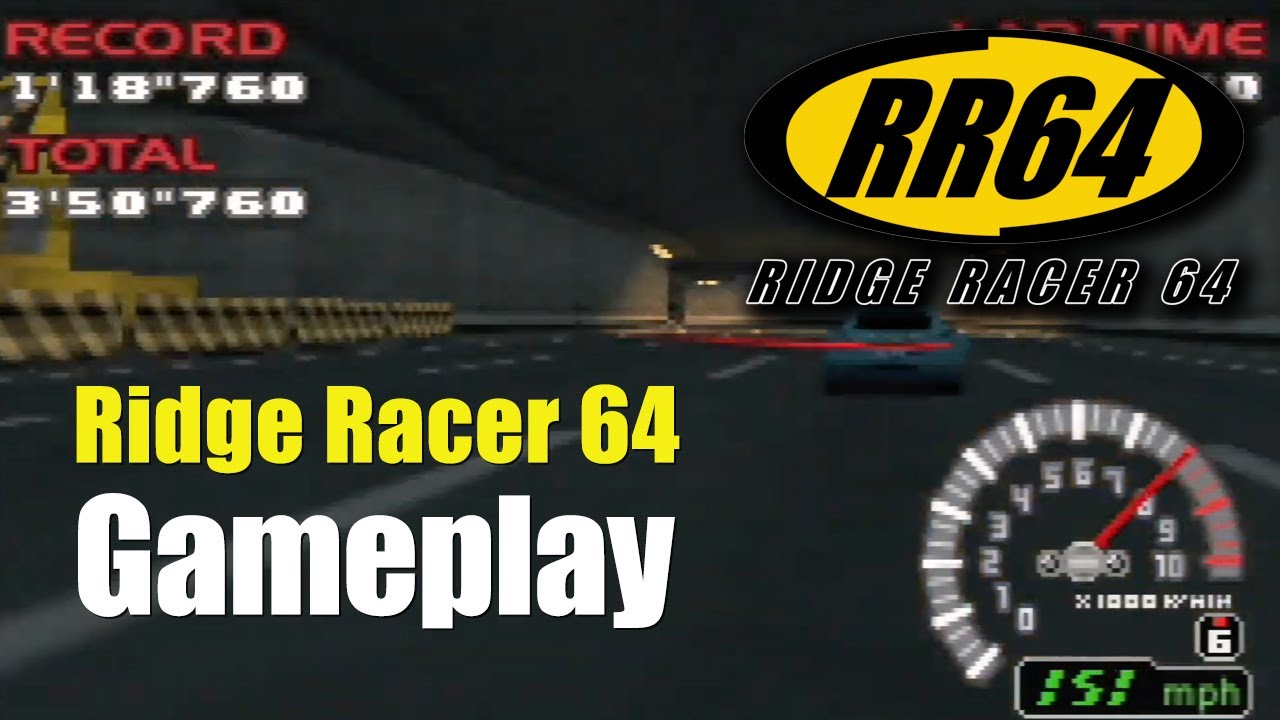 Ridge Racer 64 (RR64) [リッジレーサー64] (Nintendo 64 gameplay) - YouTube