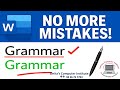 How to Remove Red &amp; Blue Lines in Word | Spelling Grammar Settings