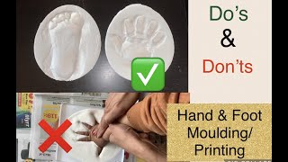 Hand/Foot moulding/printing/casting||Do’s and Don’ts to make it perfect #handprint#moulding#plaster
