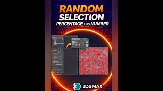 Select Polygons Randomly in 3ds Max (Fast Workflow Trick) #3dsmax #3dmodeling #shortvideo #tips