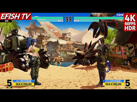 Leona Heidern vs Whip (Hardest AI) - KOF XV